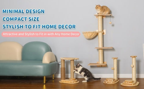 Indoor Cat Soft Scratching Board And Interactive Ball Track Toy Cat