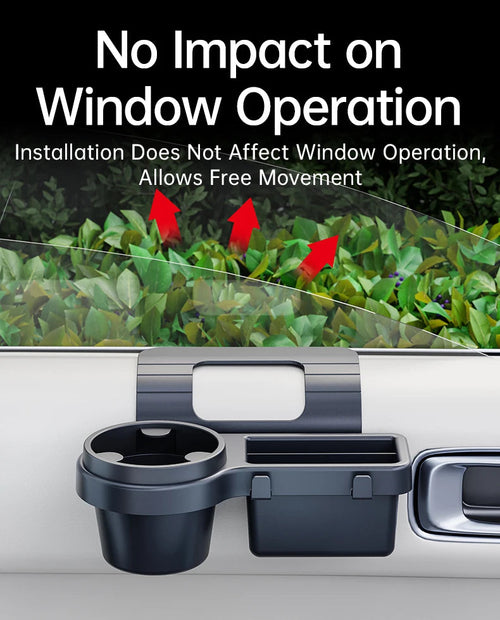 Car Cup Stand Phone Holder Mount Tray Side Door Window Storage Barrel