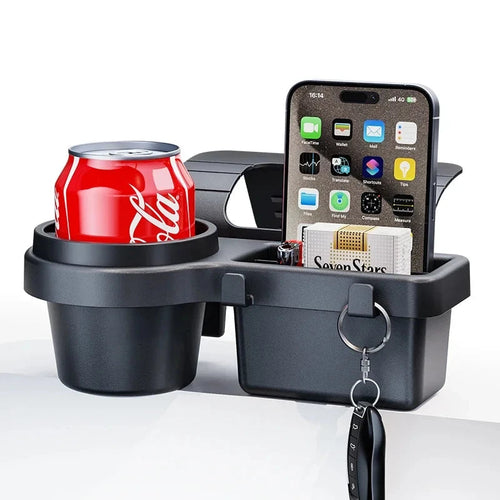 Car Cup Stand Phone Holder Mount Tray Side Door Window Storage Barrel