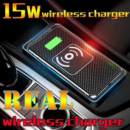 Wireless Car Charger Charging Pad 15w Non Slip Qi Fast Charger For Car