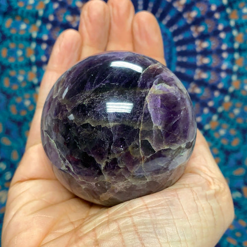 Chevron Amethyst Sphere #4
