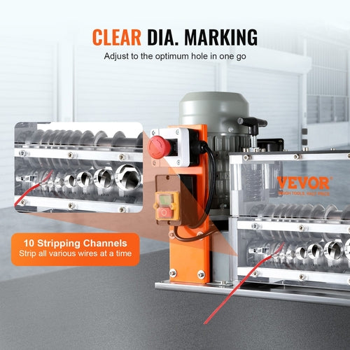 Automatic Wire Stripping Machine, 1.5 mm-40 mm Electric Motorized