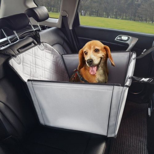 Dog Car Seat, Waterproof Dog Booster Seat for Car with Support Frame,