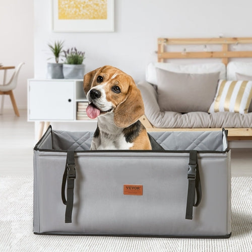 Dog Car Seat, Waterproof Dog Booster Seat for Car with Support Frame,