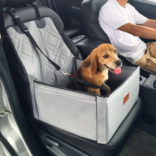 Dog Car Seat, Dog Booster Seat for Car with Support Frame, Pet Car
