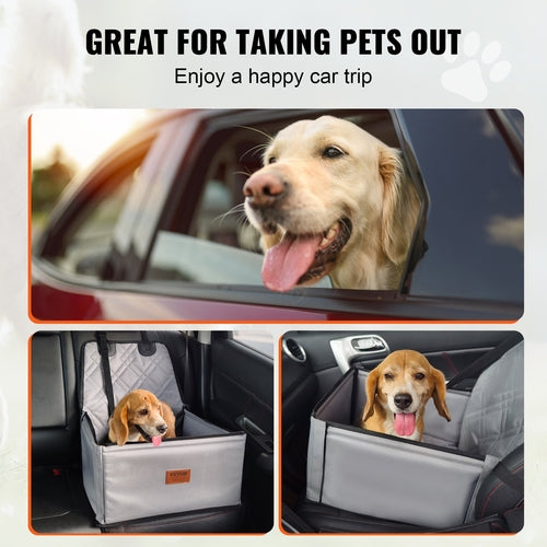 Dog Car Seat, Dog Booster Seat for Car with Support Frame, Pet Car