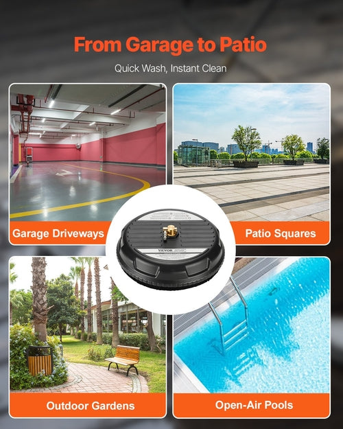 15in Pressure Washer Surface Cleaner, Plastic Pressure Washer