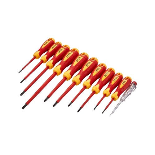 Insulated Screwdriver Set, 11-Piece Professional Electrical