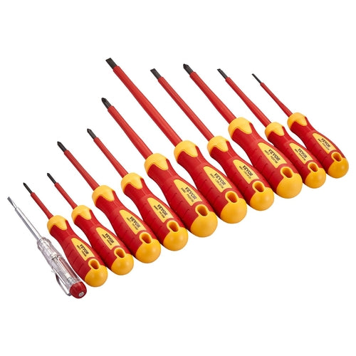 Insulated Screwdriver Set, 11-Piece Professional Electrical