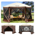 Gazebo Screen Tent, 10 x 10 ft, 6 Sided Pop-up Camping Canopy Shelter