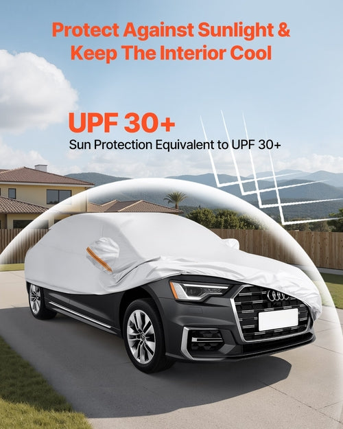 Car Cover, Car Cover Waterproof for Full Size European Sedan Cars