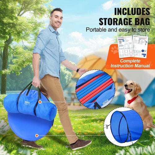 Dog Agility Training Equipment, 5 PCS Set with Adjustable High
