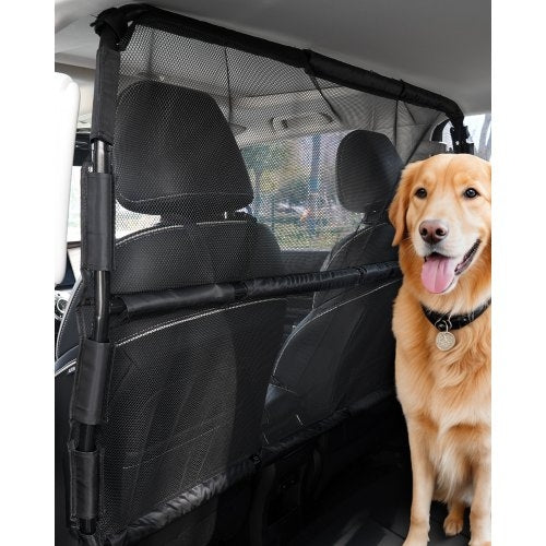 Dog Car Barrier, 56in Wide Car Divider for Front Seats Installation,