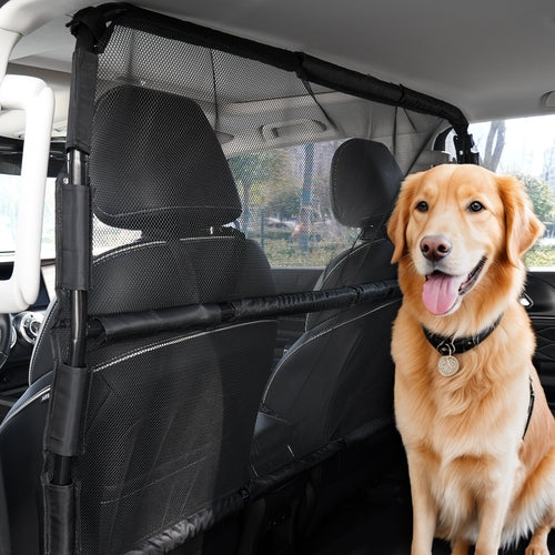 Dog Car Barrier, 56in Wide Car Divider for Front Seats Installation,