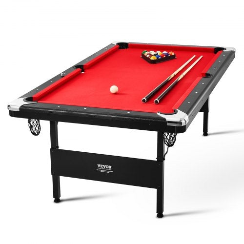 Billiards Table, 213 cm Pool Table, Portable Foldable Space-Saving