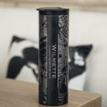 Wilmette - Illinois Engraved Map Tumbler in Matte Black